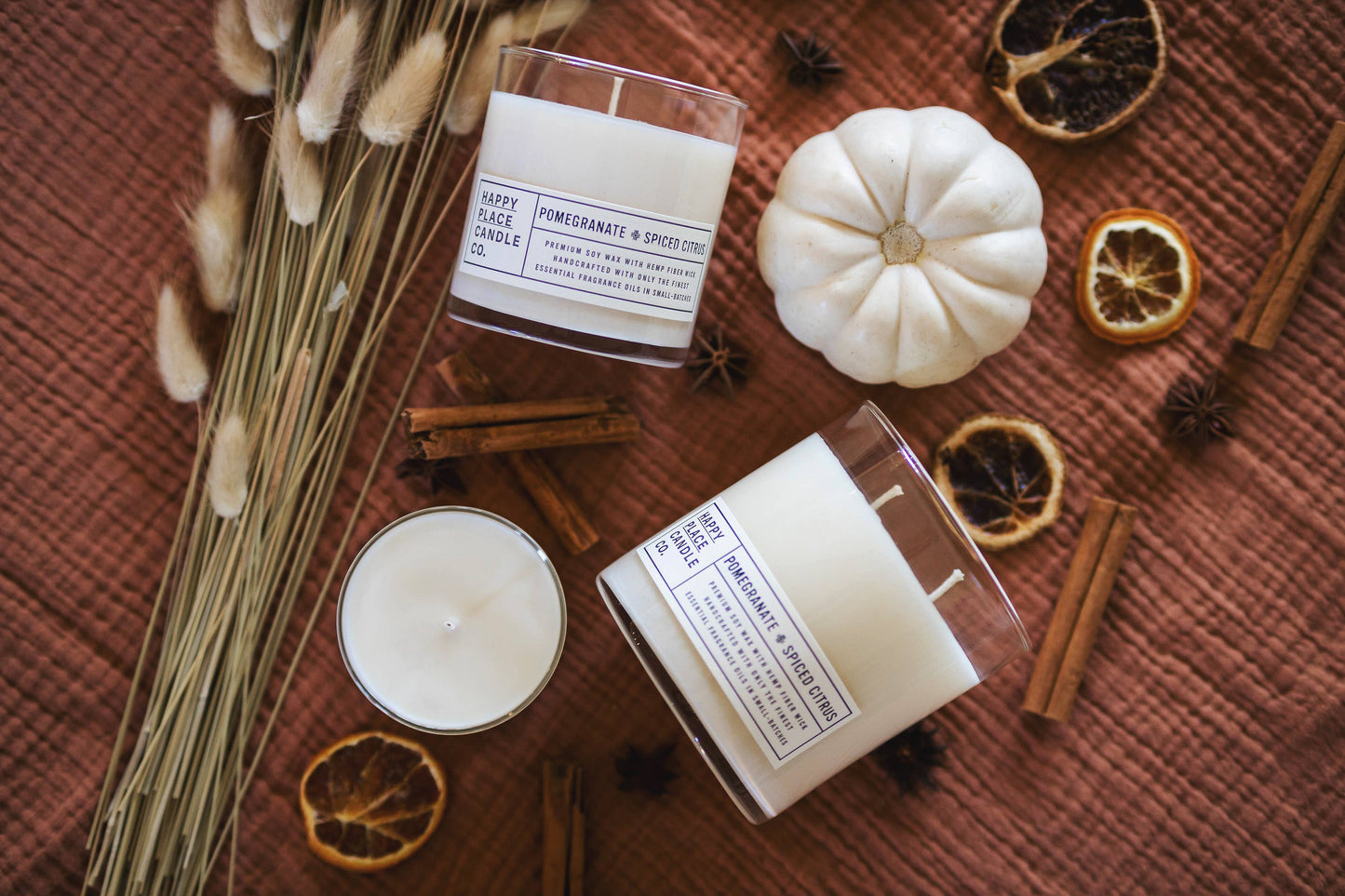 Pomegranate + Spiced Citrus 9oz Candle
