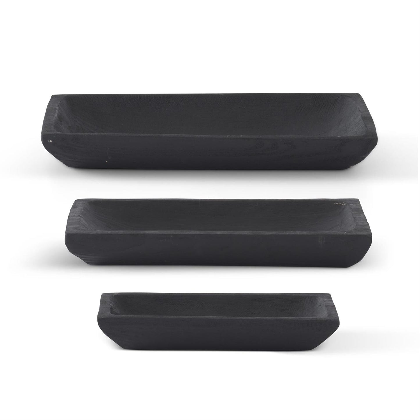 Paulownia Wood Tray - Black