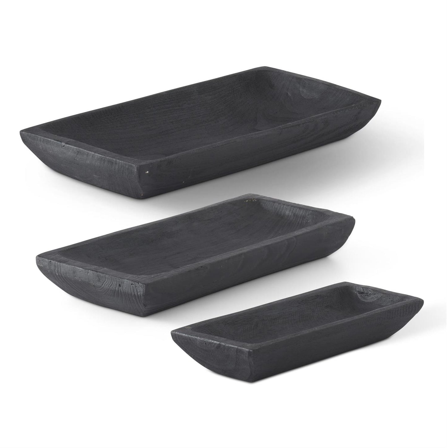 Paulownia Wood Tray - Black