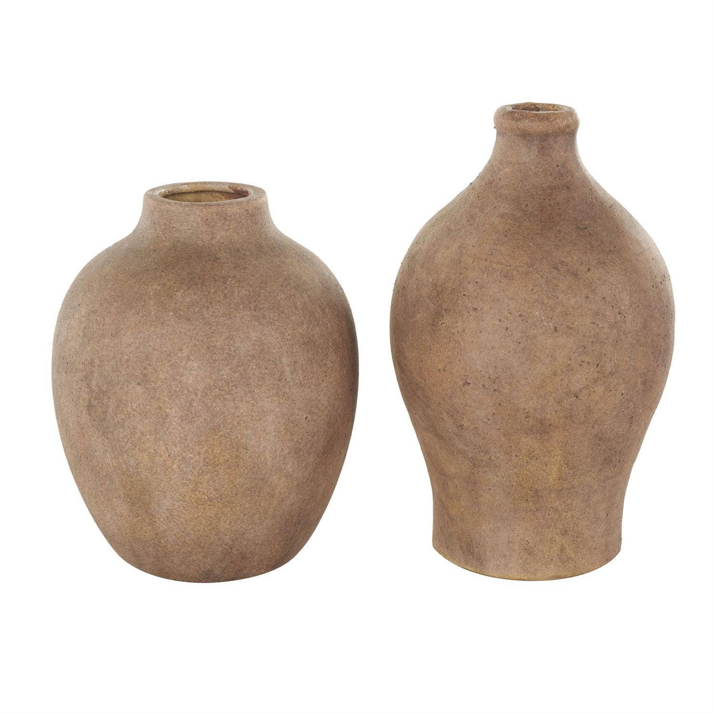 Ceramic Vase w/Antiqued Copper Finish
