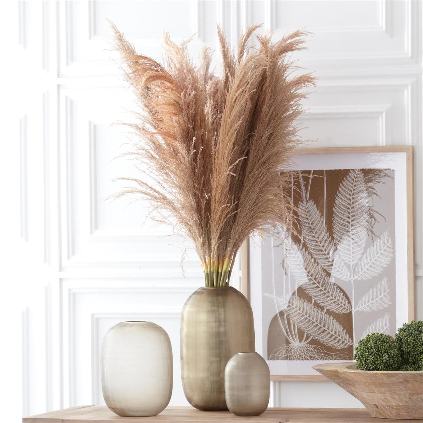 Dried Pampas Stem - Beige
