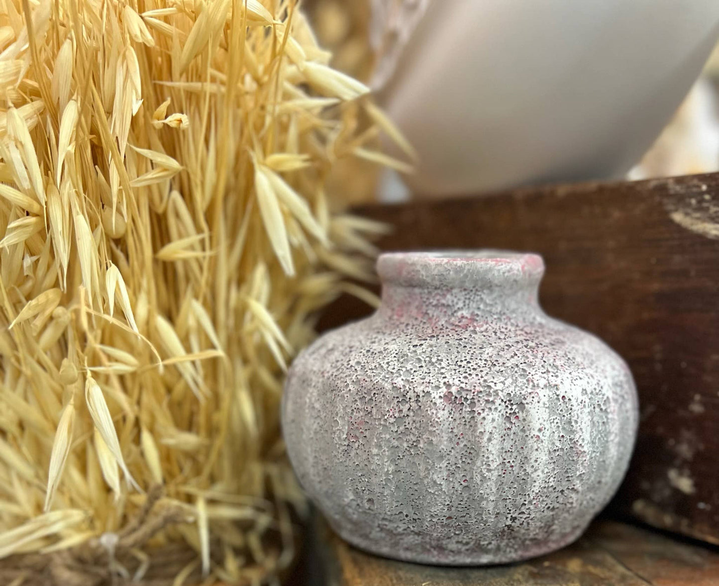 Short Stonewash Vase