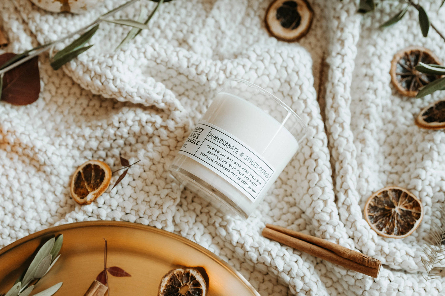 Pomegranate + Spiced Citrus 9oz Candle