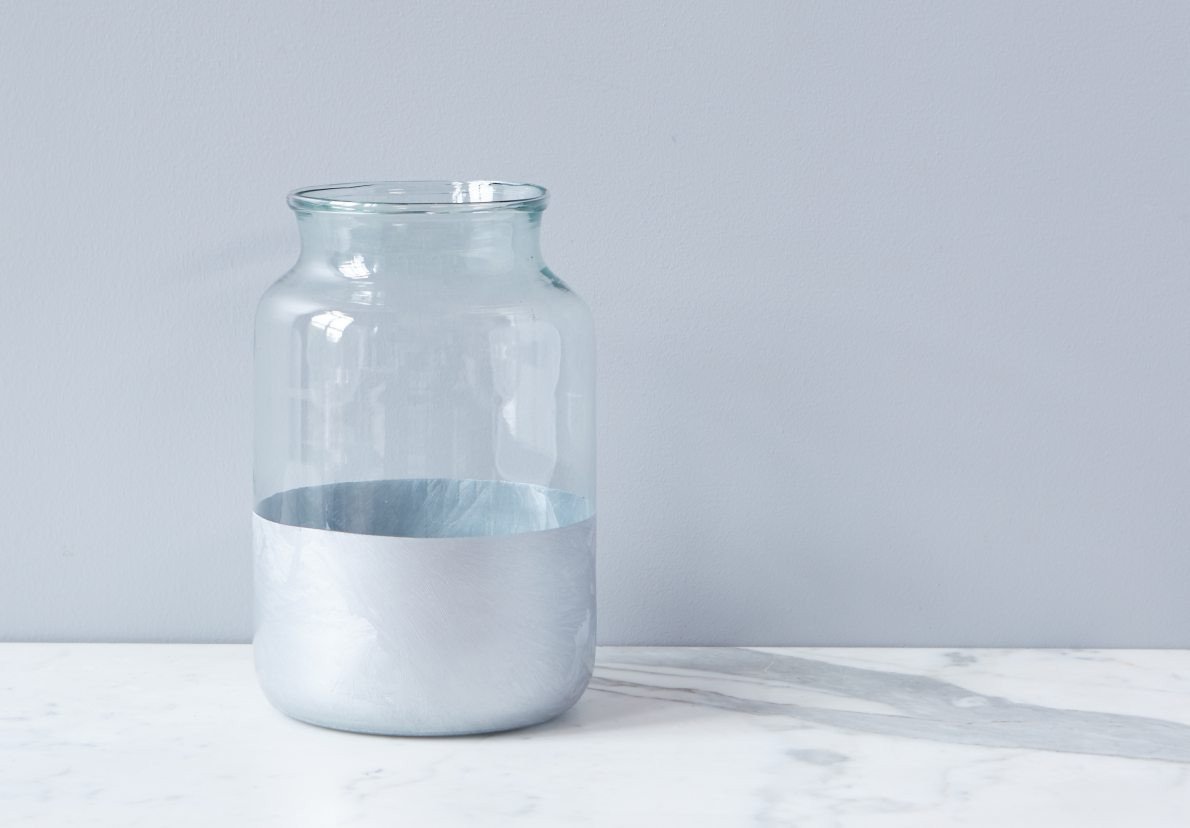 Silver Frost Colorblock Mason Jar - Gatherings Market