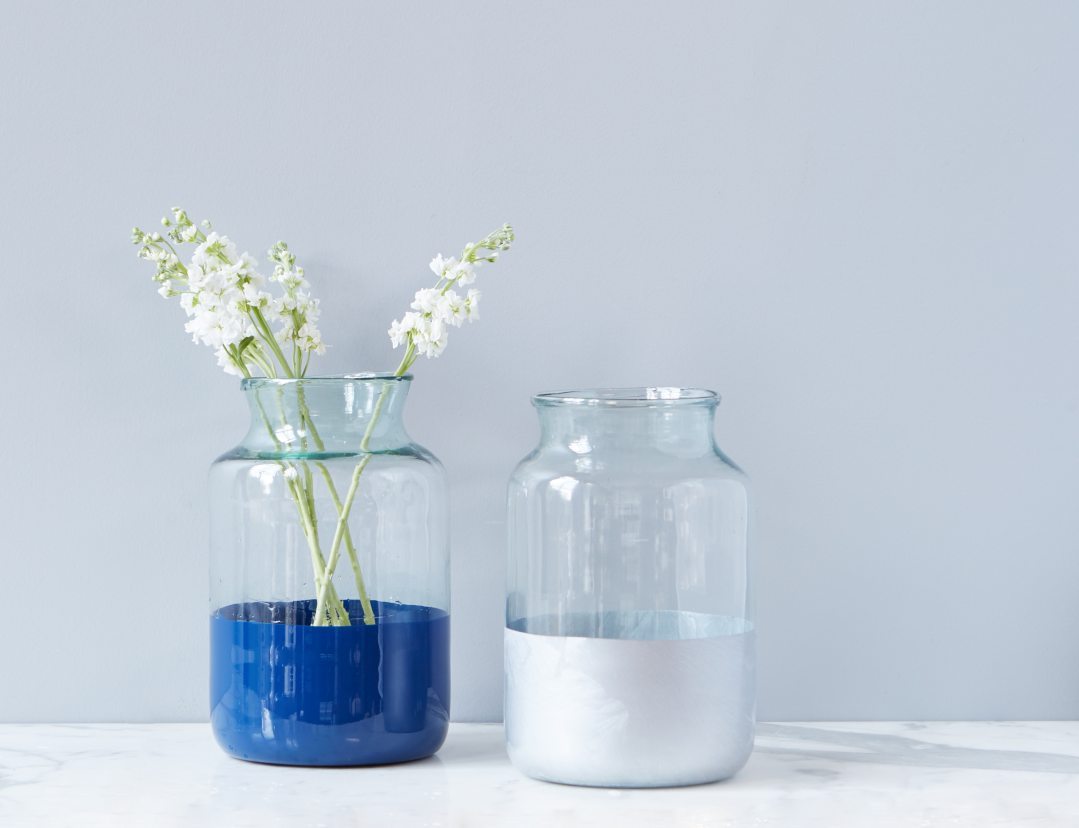 Silver Frost Colorblock Mason Jar - Gatherings Market