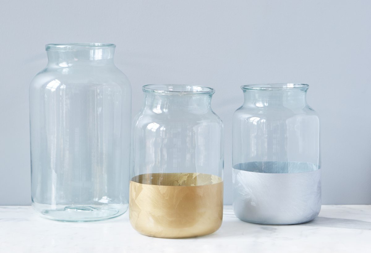 Silver Frost Colorblock Mason Jar - Gatherings Market