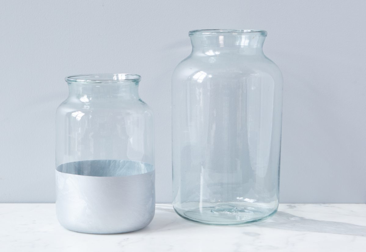 Silver Frost Colorblock Mason Jar - Gatherings Market