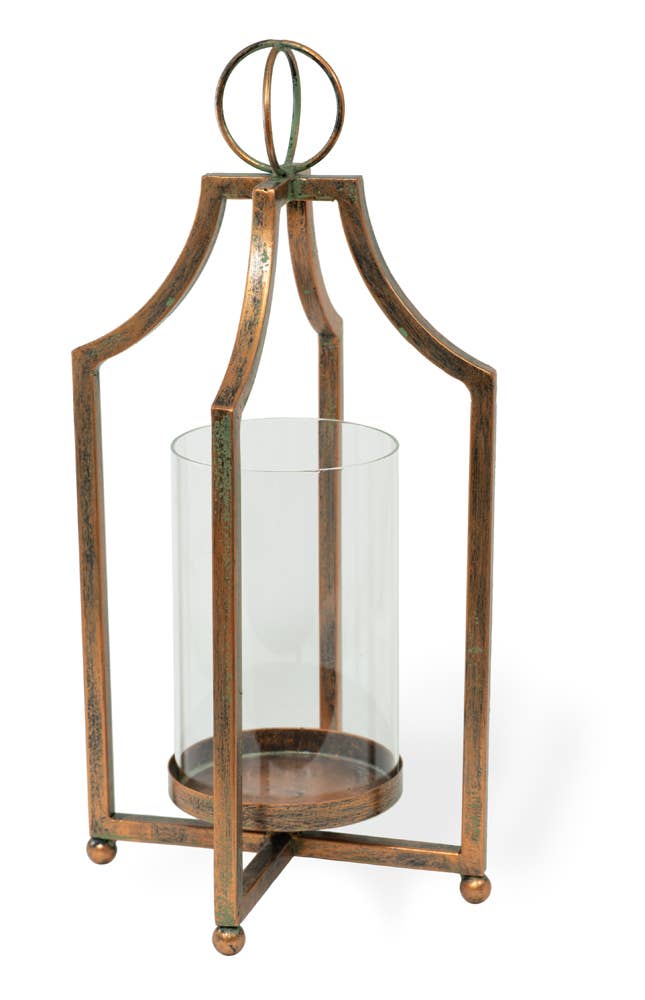 Aged Copper Lantern - Local Pickup Only