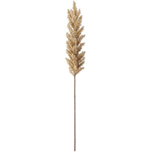 Flocked Cypress Branch - Cream