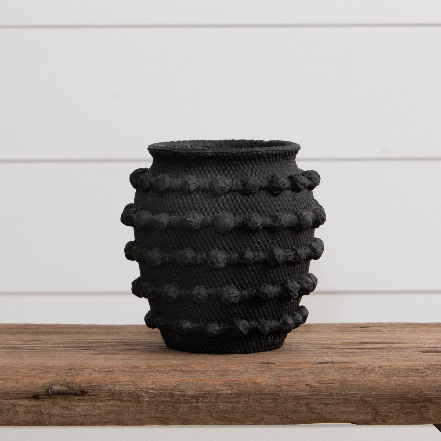 Textured Knot Cement Vase
