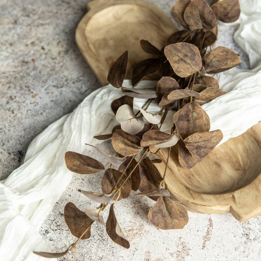 Eucalyptus Leaf Spray - Brown